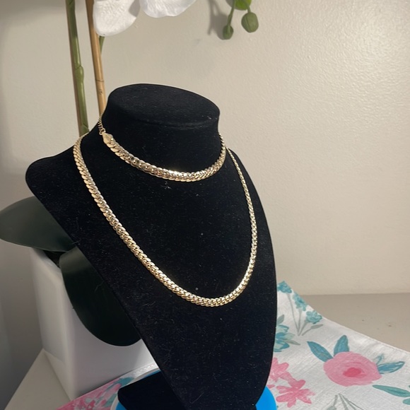 Brand new: Set:Elegant 14k laminated gold. Quality:750. - Picture 15 of 17